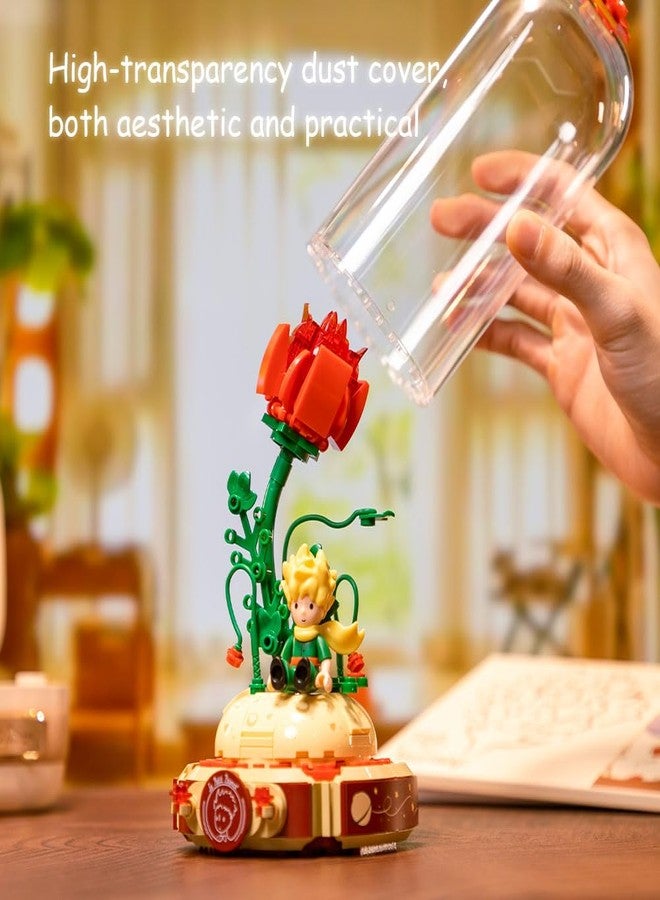 PANTASY Le Petit Prince Rose Flower Building Bricks Set, The Little Prince Only Rose Creative Construction Kit, Rose Bouquet Flower Garden Gift for Adults and Kids - Image 4